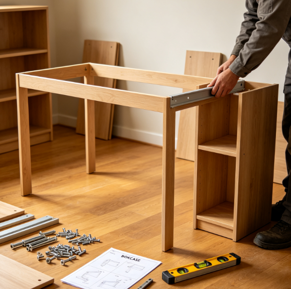 Desk And Bookcase Combination Installation Service