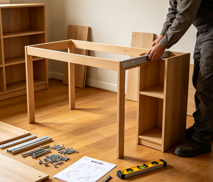 Desk And Bookcase Combination Installation Service