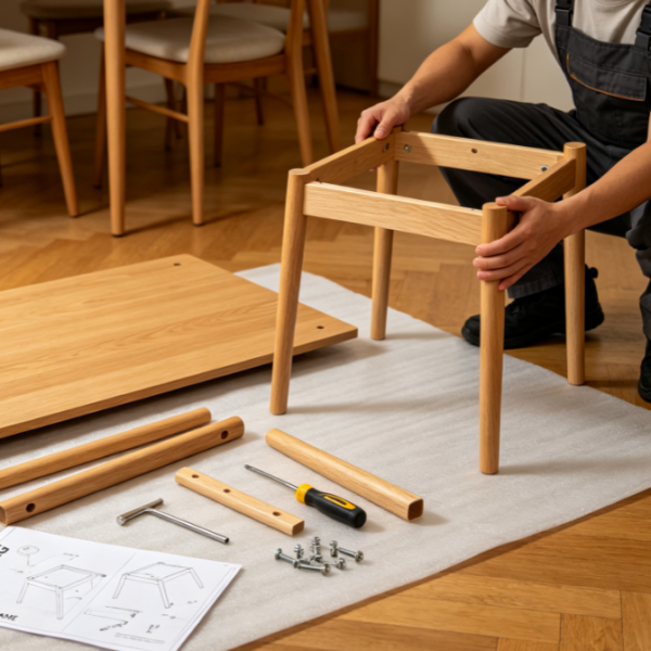 On-Site Installation Service For Small Tables And Chairs