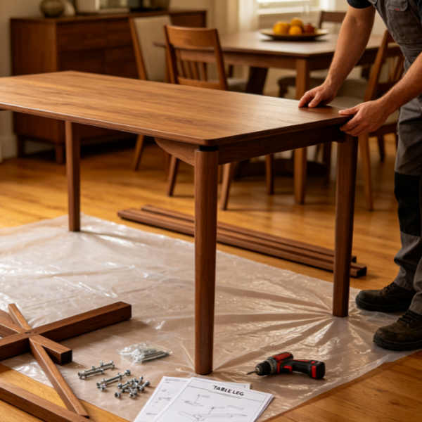 On-Site Assembly Service For Dining Tables