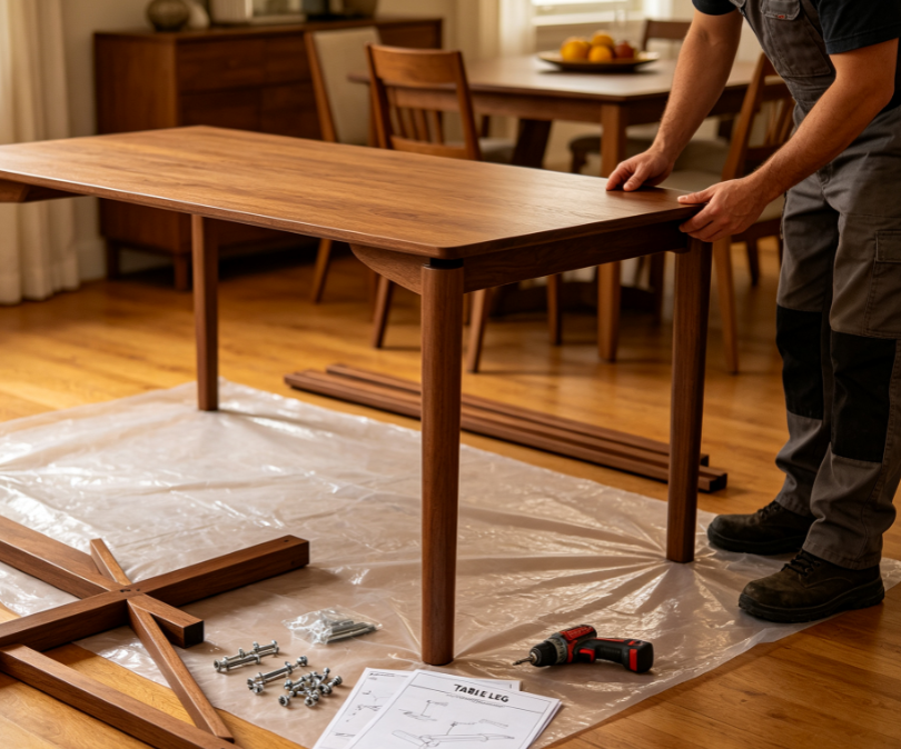 On-Site Assembly Service For Dining Tables
