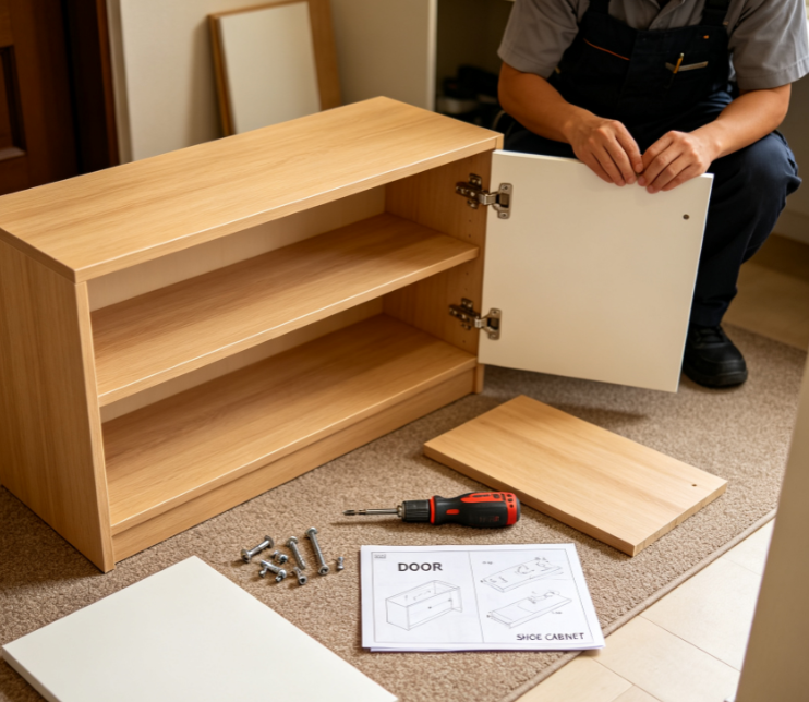 On-Site Installation Service For Shoe Cabinets